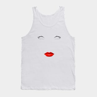 RED LIPS Tank Top